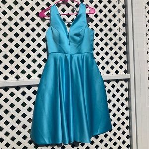 small fancy blue dress